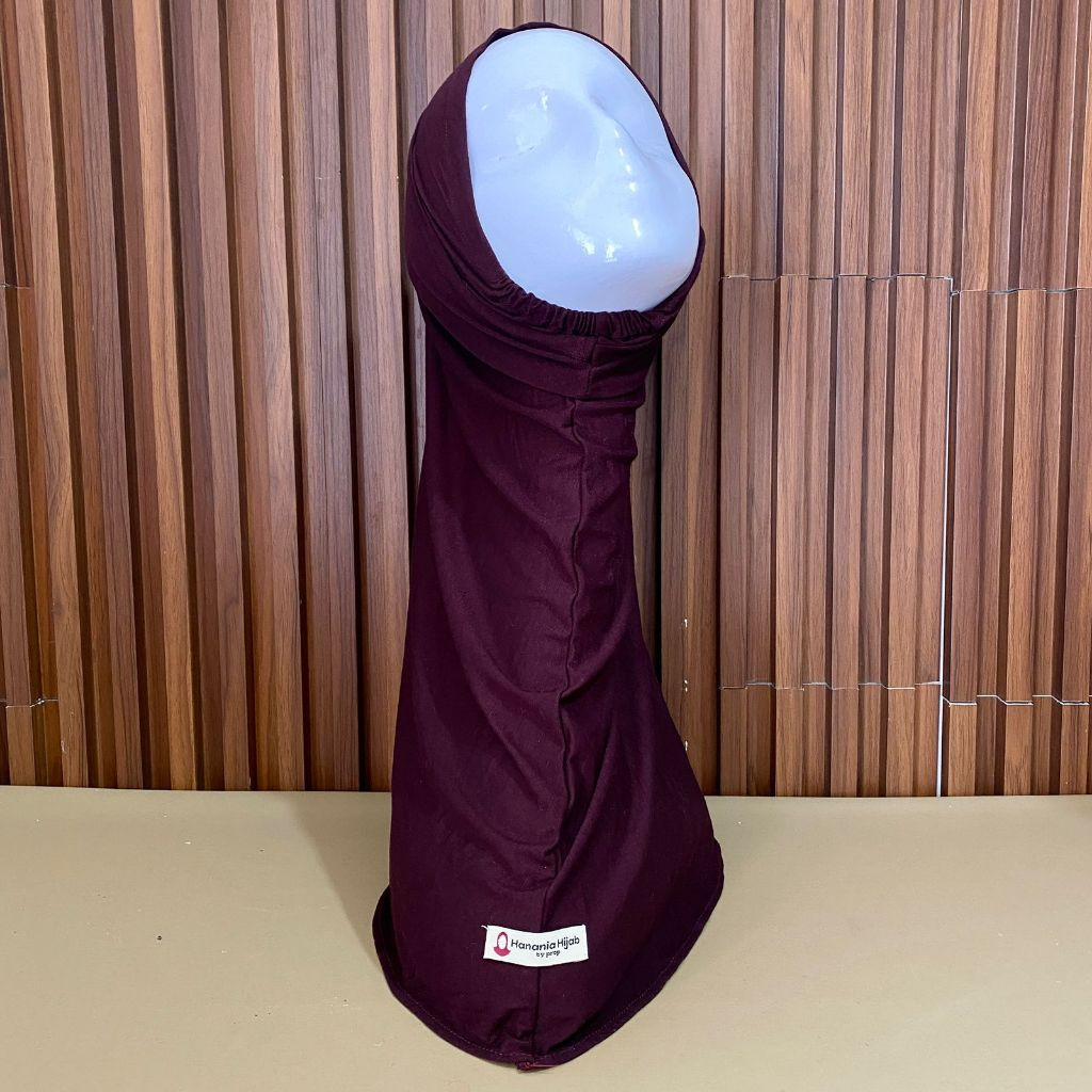 Hanania Hijab - Bergo Instan Padel Size M Karet Dagu Softpad Rayon Airflow Cooltech | Bego Kaos Daily Sporty