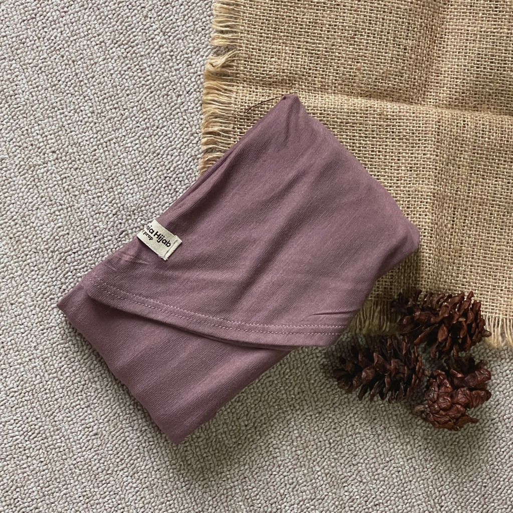Hanania Hijab Zhia EXTRA LARGE Pashmina Oval Inner Leher Jumbo Syar'i Kaos Rayon Cooltech | Pashmina
