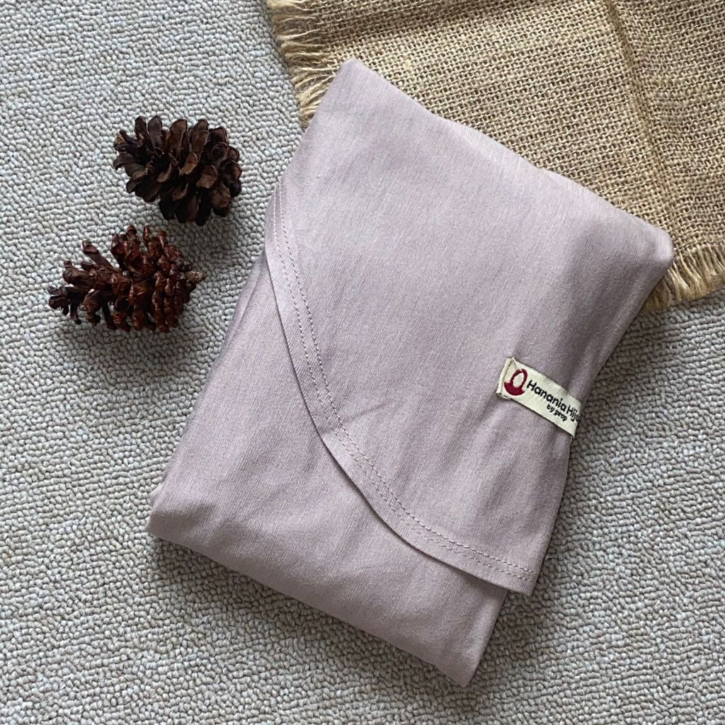 Hanania Hijab - Kiandra Pashmina Kaos Oval Syar'i Rayon Premium | Pashmina Oval Meleyot L Kaos Rayon