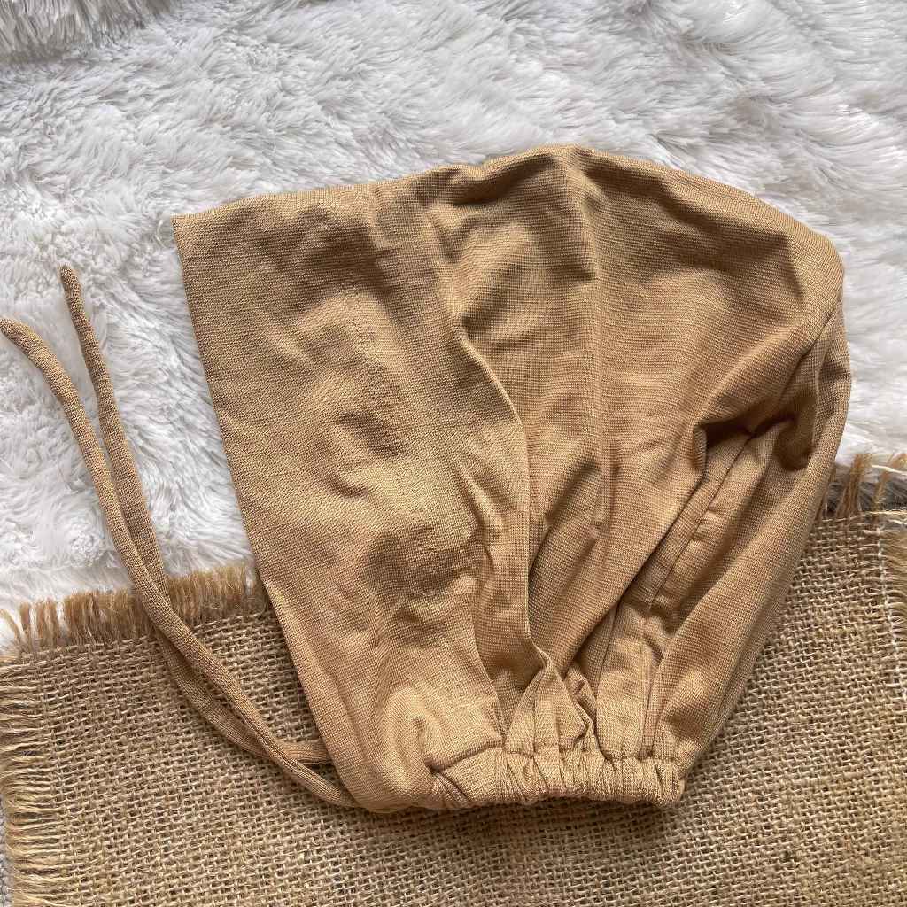 Hanania Hijab - Inner Basic Turki Ciput Tali Kaos Rayon Premium Inner Hijab Ciput Kaos Anti Pusing