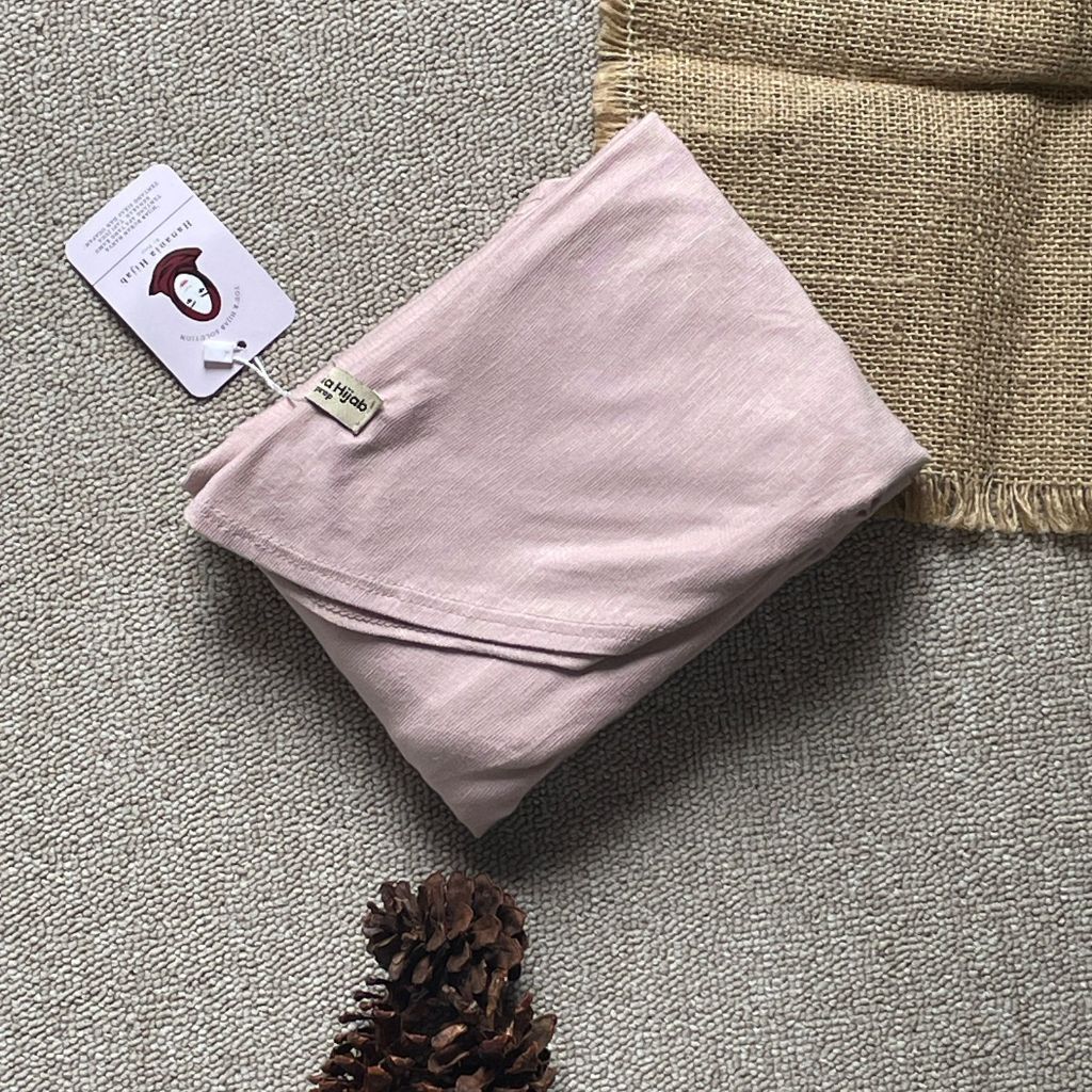 Hanania Hijab - Aldera Pashban Pashmina Bandana Kaos Oval Tali Syar'i Rayon Cooltech Premium | Pashmina Bandana Oval Kaos Rayon Cooltech