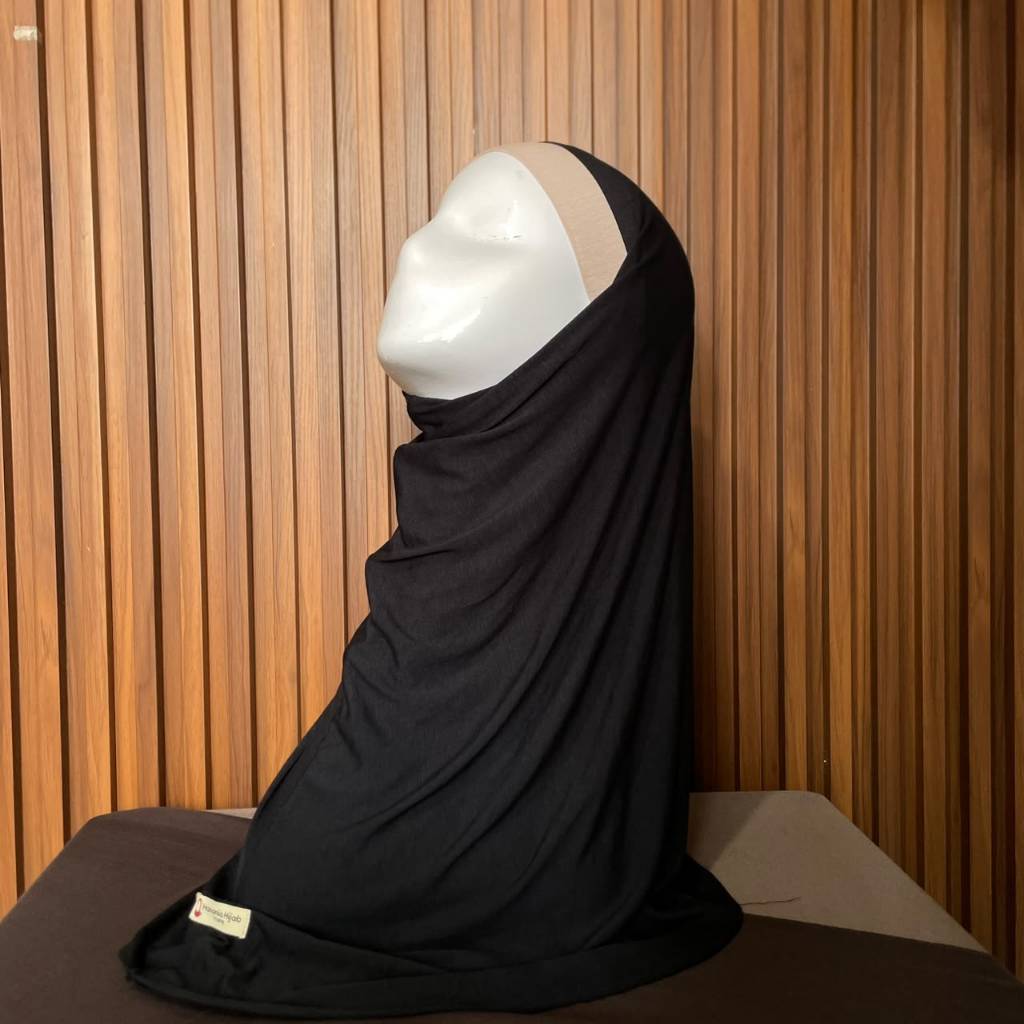 Hanania HIjab - Savira Bergo Instan Bandana Two Tone Size S Rayon Bamboo | Bergo Bandana Kombinasi