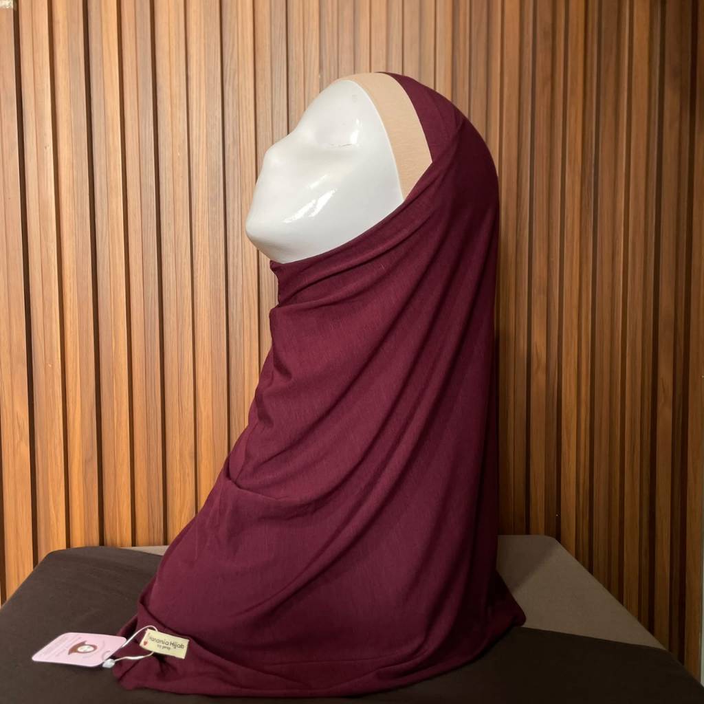 Hanania HIjab - Savira Bergo Instan Bandana Two Tone Size S Rayon Bamboo | Bergo Bandana Kombinasi