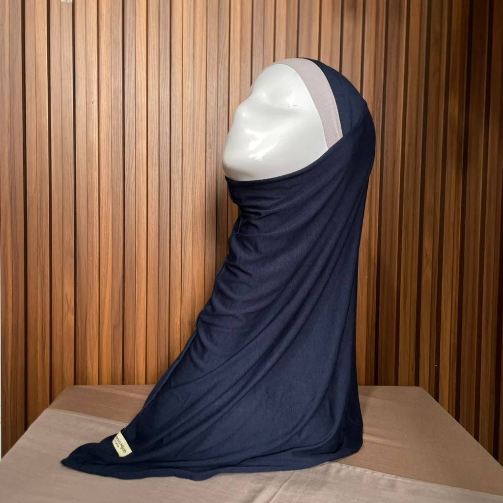 Hanania HIjab - Savira Bergo Instan Bandana Two Tone Size S Rayon Bamboo | Bergo Bandana Kombinasi