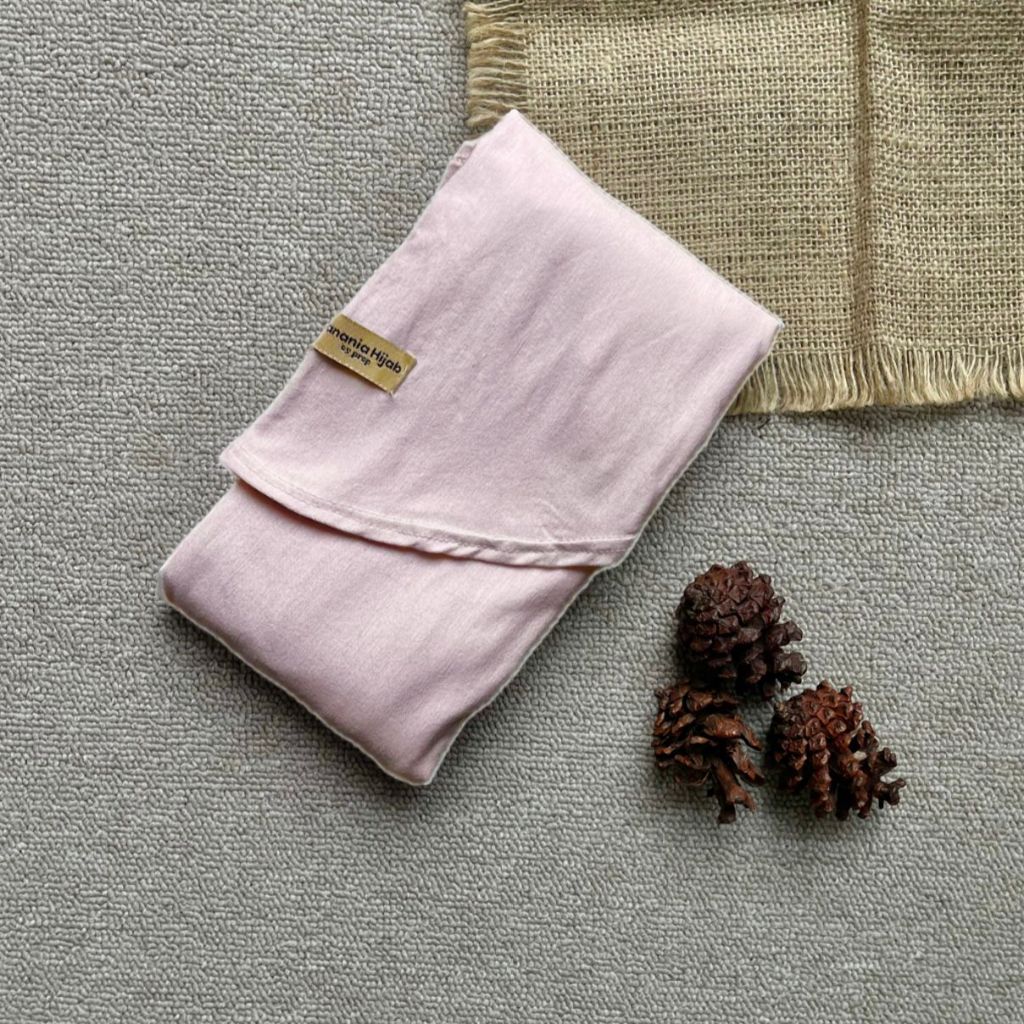 Hanania Hijab Zhia EXTRA LARGE Pashmina Oval Inner Leher Jumbo Syar'i Kaos Rayon Cooltech | Pashmina
