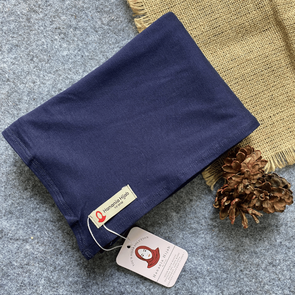 Hanania Hijab - Aldera Pashban Pashmina Bandana Kaos Oval Tali Syar'i Rayon Cooltech Premium | Pashmina Bandana Oval Kaos Rayon Cooltech