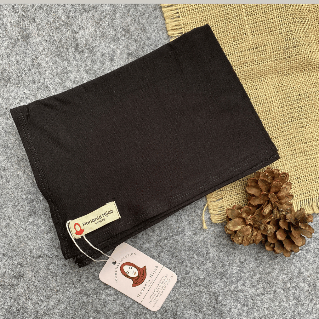 Hanania Hijab - Clara Pashmina Kaos Oval Rayon Premium | Pashmina Oval Meleyot Bahan Cotton Rayon