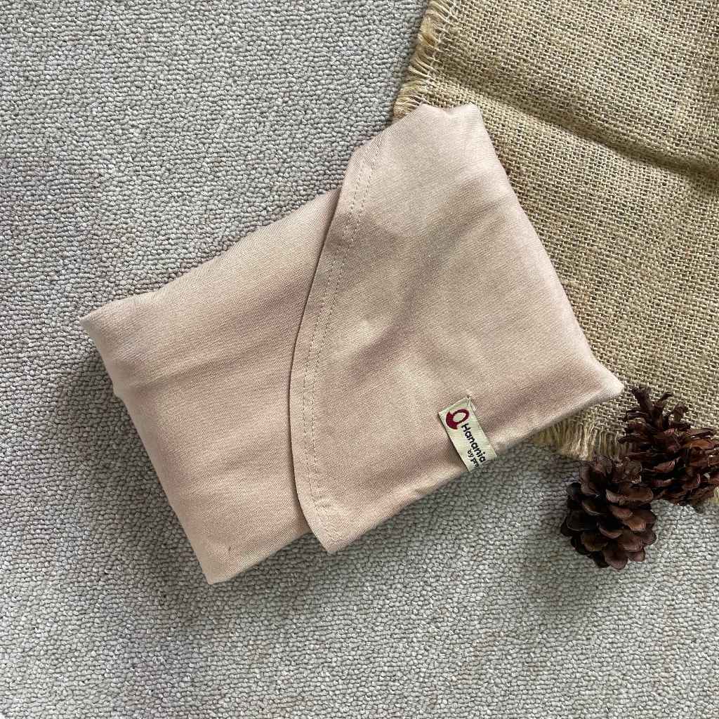 Hanania Hijab Zhia EXTRA LARGE Pashmina Oval Inner Leher Jumbo Syar'i Kaos Rayon Cooltech | Pashmina