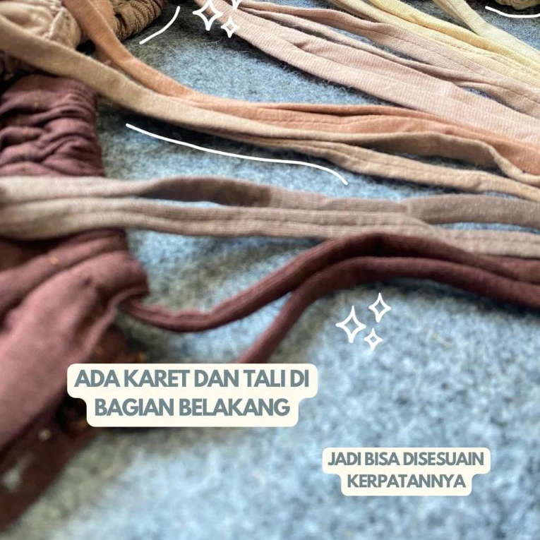 Hanania Hijab - Inner Basic Turki Ciput Tali Kaos Rayon Premium Inner Hijab Ciput Kaos Anti Pusing