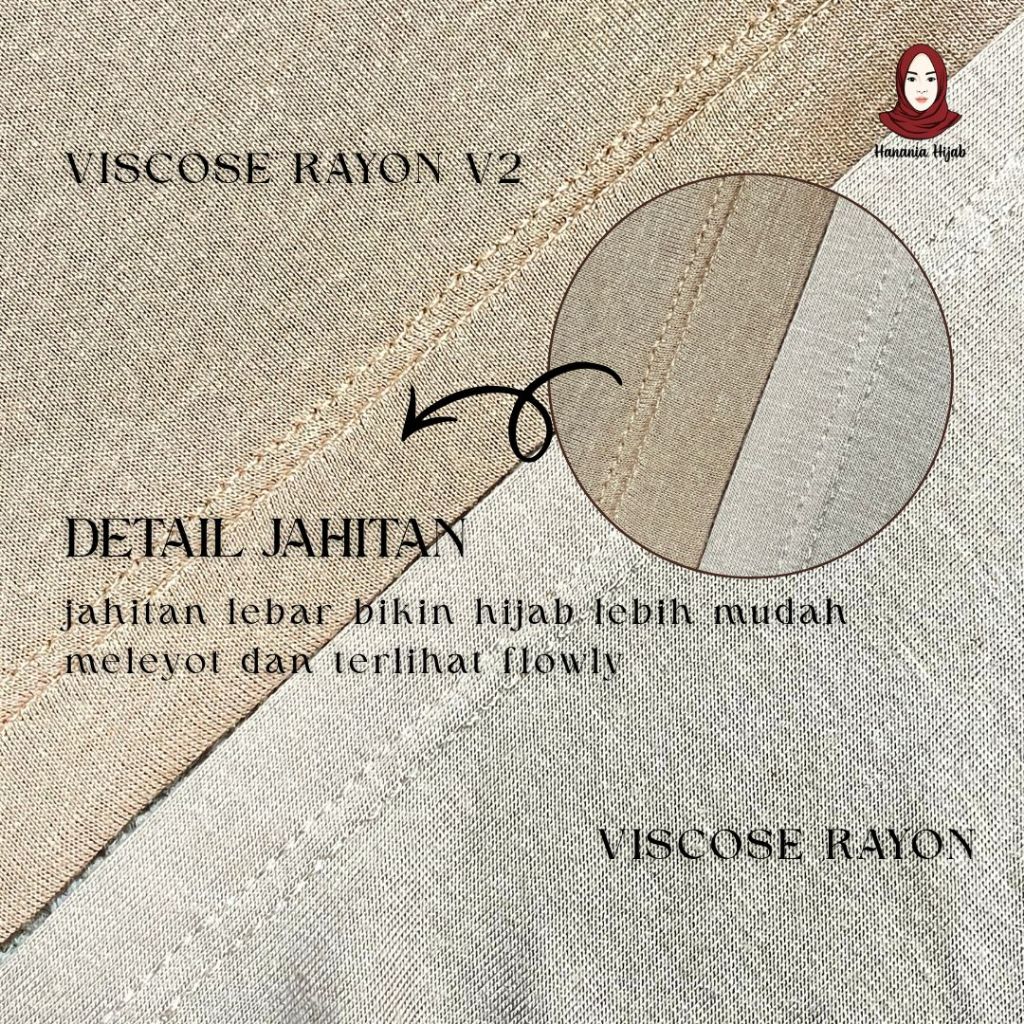 Hanania Hijab - Savia Shawl Pashmina Viscose Rayon Ringan Flowly Stretch